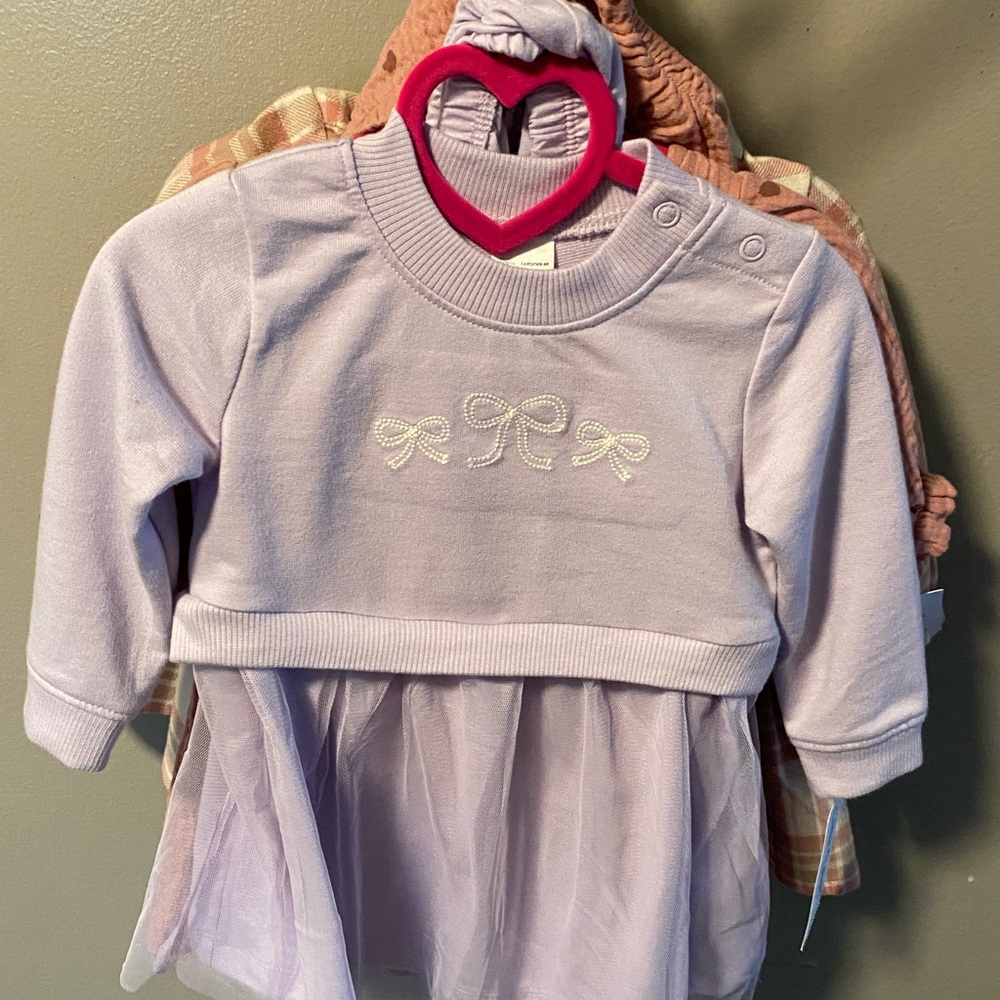 NWT - Three (3) Size 6m Dresses and Bottoms